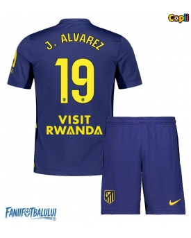 Atletico Madrid Julian Alvarez #19 Echipament de Fotbal Replică 2025-26 Copii Deplasare (+ Șorturi)